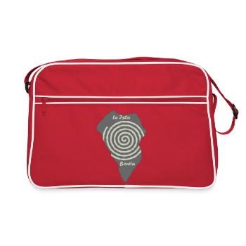 La Isla Bonita La Palma Outline Pétroglyphes - Sac Retro - rouge/blanc - Devant