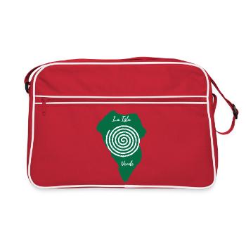 La Isla Verde La Palma Contour Dessin en spirale - Sac Retro - rouge/blanc - Devant