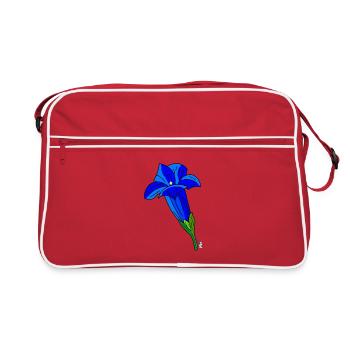 BAVARIAN UNICORN - Enzian - Retro Tasche - Rot/Weiß - Vorne