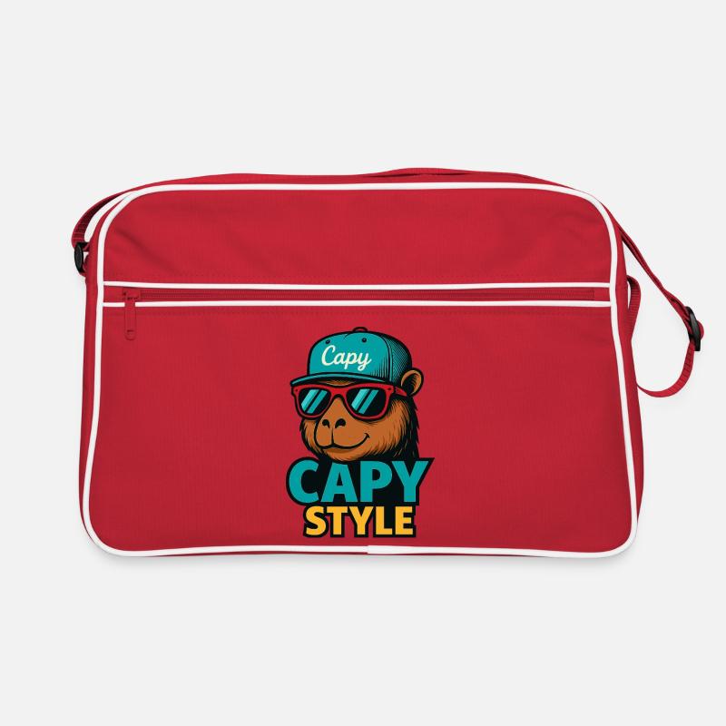 Capy Style Cap Graphic Retro Tasche