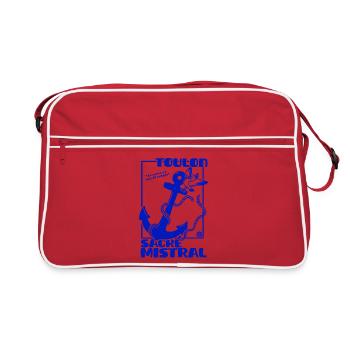 Ancre de Marin Mistral Toulon - Sac Retro - rouge/blanc - Devant