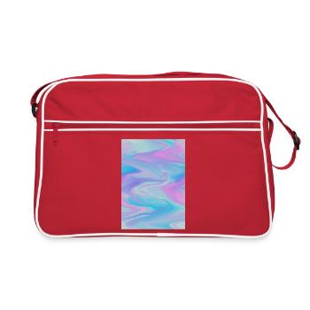 Vagues pastel - Sac Retro - rouge/blanc - Devant