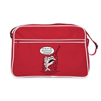 Dissatisfied with the overall situation! CUSTOM COLORS! - Retro Bag - red/white - Front