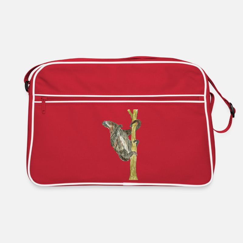 Affen-Artwork auf Baum Retro Tasche