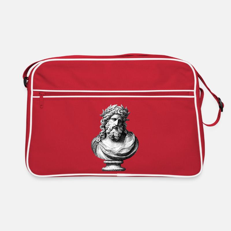 Buste antique Zeus – Gravure classique Sac Retro