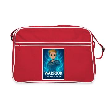 Blue Aura Warrior - Retro Bag - red/white - Front