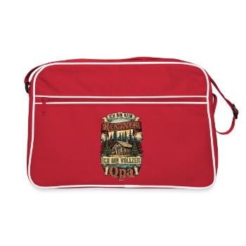 Pensioner Pension 2025 Colleague End Terrain Gift - Retro Bag - red/white - Front