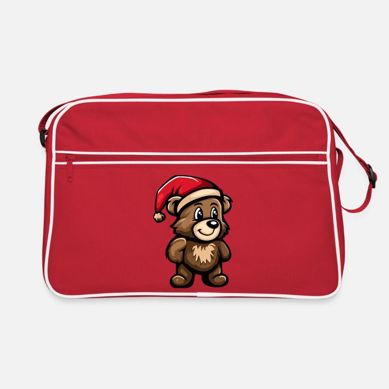 Bear Christmas Retro Bag