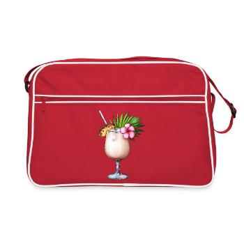 Pina Colada Cocktail - Sac Retro - rouge/blanc - Devant
