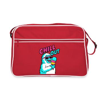 Détends-toi Yéti - Sac Retro - rouge/blanc - Devant