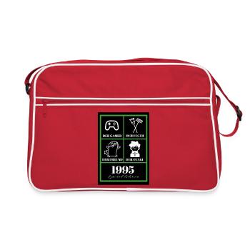 Marvin_T shirt_grün - Sac Retro - rouge/blanc - Devant