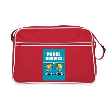 Padel Buddies High Five Duo - Retro Bag - red/white - Front
