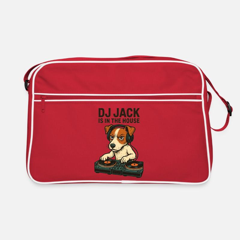 Jack Russell Terrier DJ Turntables Techno Gift Retro Bag