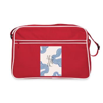Ästhetisch - Retro Tasche - Rot/Weiß - Vorne