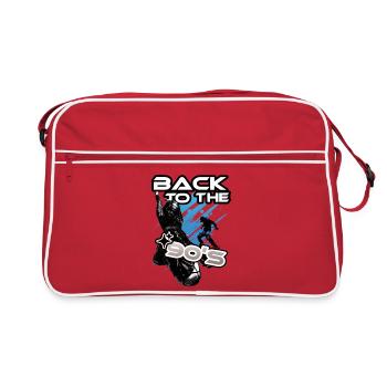 Zurück in die 90er: Neon Black Dance - Retro Tasche - Rot/Weiß - Vorne