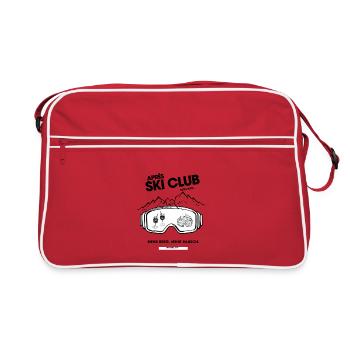 Pistenrausch Aprés Ski Club - Retro Tasche - Rot/Weiß - Vorne
