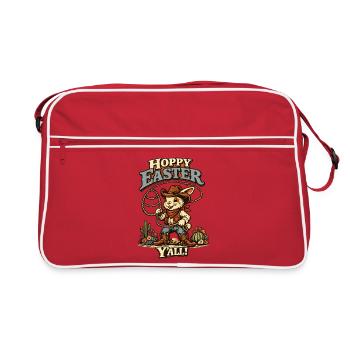 Oreilles de lapin de Pâques Retro Bunny Howdy - Sac Retro - rouge/blanc - Devant