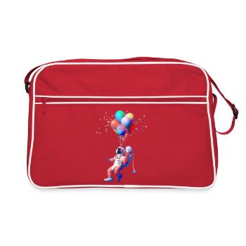 Vol en ballon d’astronaute - Sac Retro - rouge/blanc - Devant