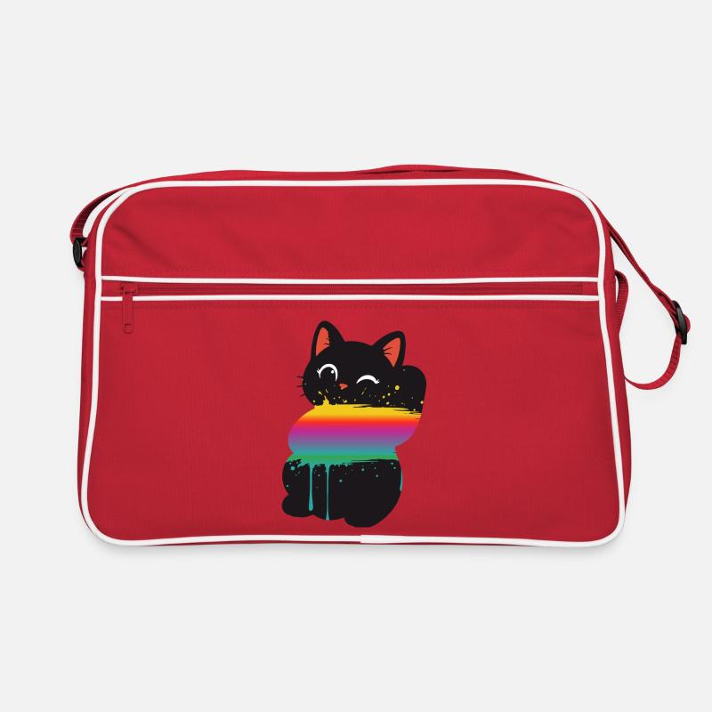 Silhouette mignonne en forme d’arc-en-ciel Sac Retro