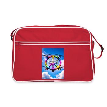 Peace Maker Rainbow LED Ring - Retro Bag - red/white - Front