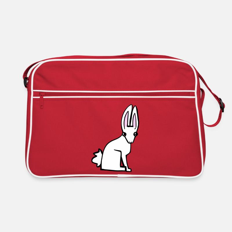 white bunny Retro Bag