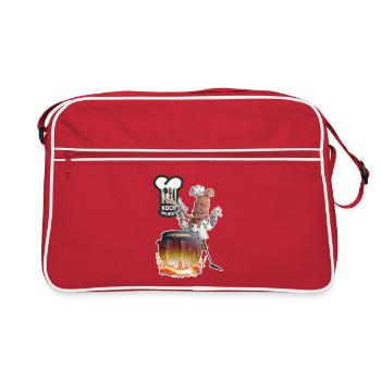 Saucisse cuite - Sac Retro - rouge/blanc - Devant