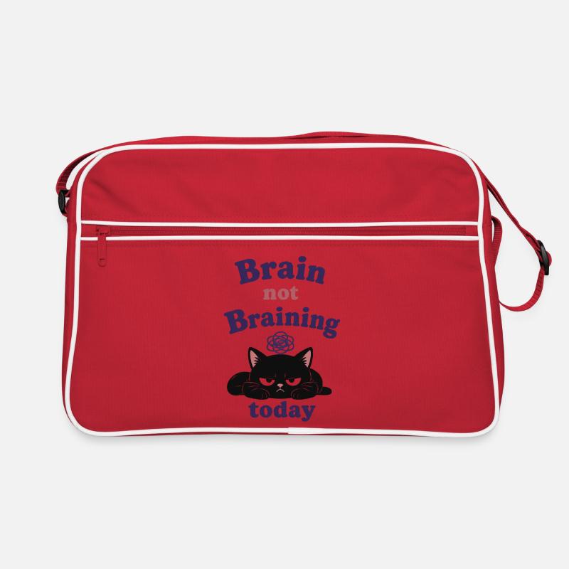 Brain Not Braining Today Retro Tasche