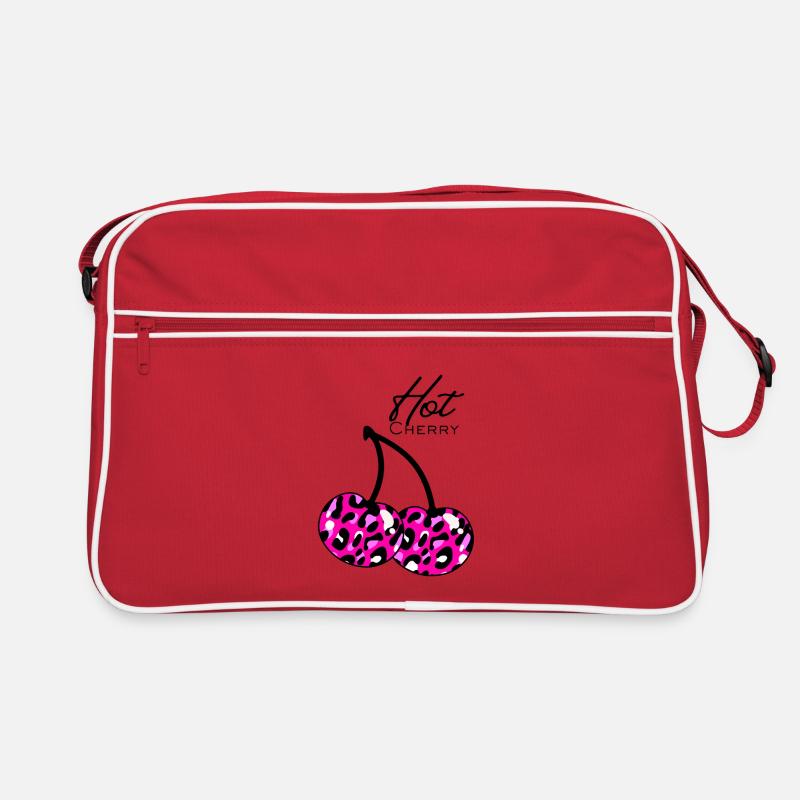 Pink Leopard Muster cherry Retro Tasche