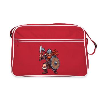 Germane Krieger - Retro Tasche - Rot/Weiß - Vorne