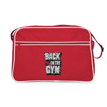 Retour à la salle – Statement Design d’entraînement fitness - Sac Retro - rouge/blanc - Devant