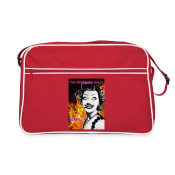 Burn_Baby-_Burn - Retro Tasche - Rot/Weiß - Vorne