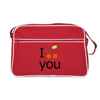 Cerises Cerise Cerise - Frutcht Obst - Comic you - Sac Retro - rouge/blanc - Devant