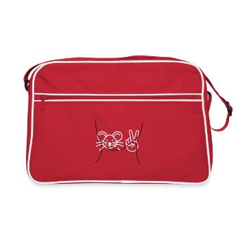 Arschchinnmoment - Design by Vany écrit - Sac Retro - rouge/blanc - Devant