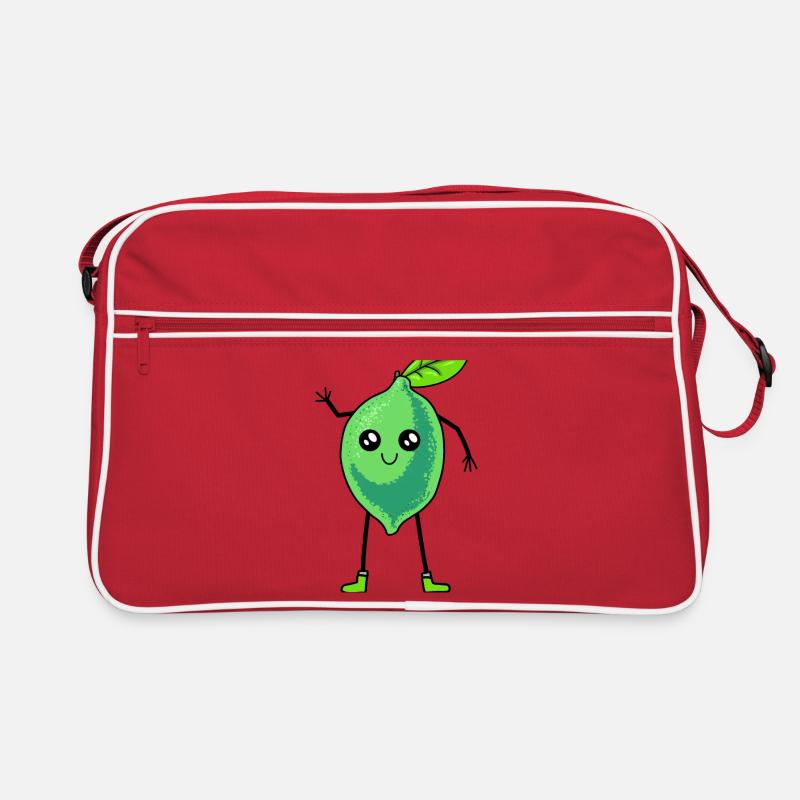 lemon, lime, lime, vitamins, funny, sour Retro Bag