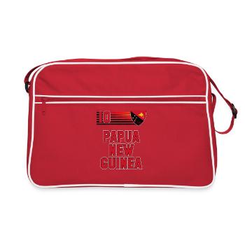 Équipe de Papouasie-Nouvelle-Guinée de football - Sac Retro - rouge/blanc - Devant