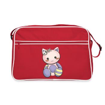 Mangas - Sac Retro - rouge/blanc - Devant