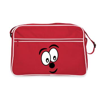 HUMOR. QUOTATION. MESSAGE. RETIREMENT. ANNIVERSARY. - Retro Bag - red/white - Front