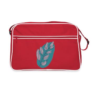 Leaves - Retro Bag - red/white - Front
