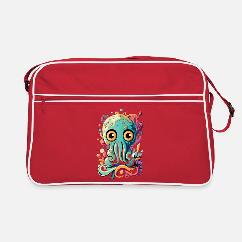 Octopus Squid - Baby Squid Octopus Retro Bag