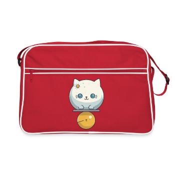 Illustration de chat mignon - Sac Retro - rouge/blanc - Devant