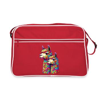 Alpaca - Retro Bag - red/white - Front
