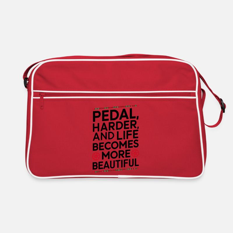 Conception de citation de cyclisme motivant Sac Retro