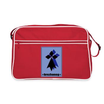 Brezhoneg - Sac Retro - rouge/blanc - Devant