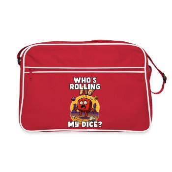 Qui lance mes dés ? - Sac Retro - rouge/blanc - Devant