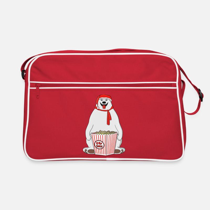 Polar Popcorn Bär Santa Retro Tasche