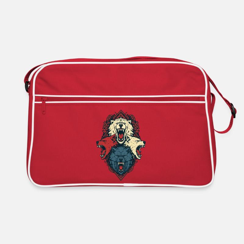 Triune Wolf Crest Retro Bag