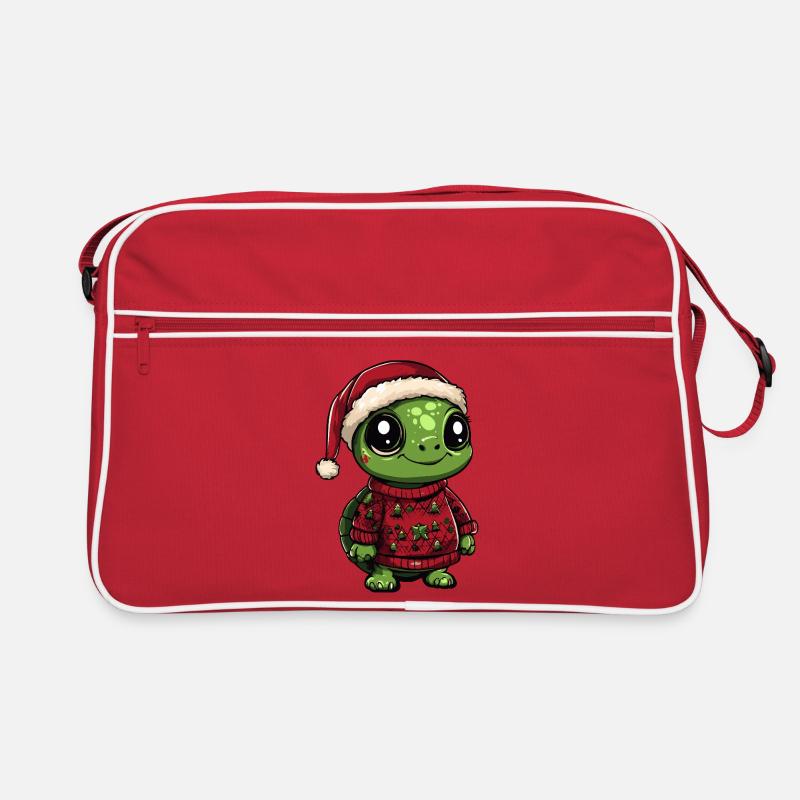 Turtle Christmas Retro Bag