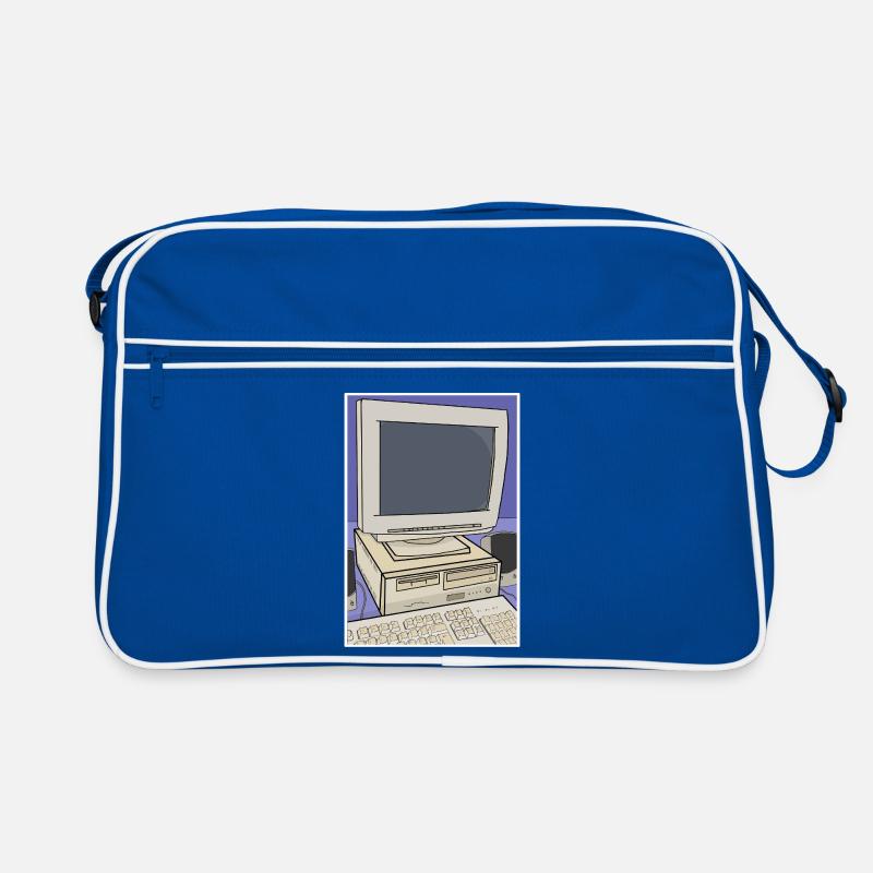 Retro-Computer-Desktop-Einrichtung Retro Tasche