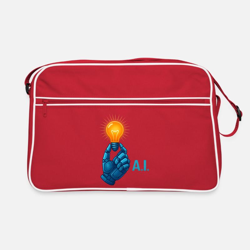 Déclaration technique IA avec une ambiance cool drôle Sac Retro
