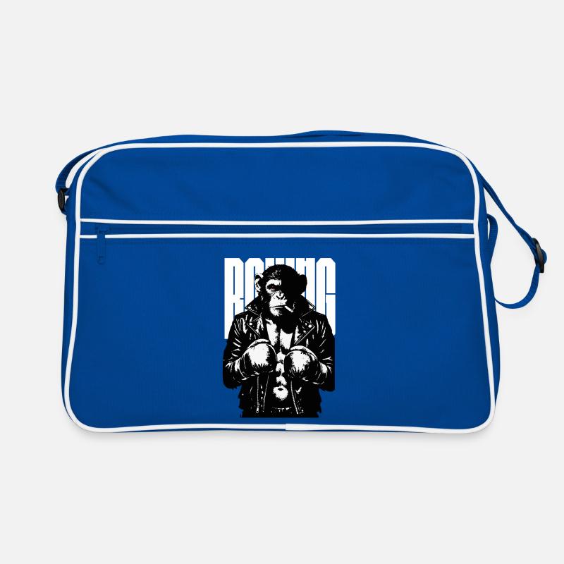 Monkey Boxer Rebel Monkey in Leather Boxing Jacket Retro Bag